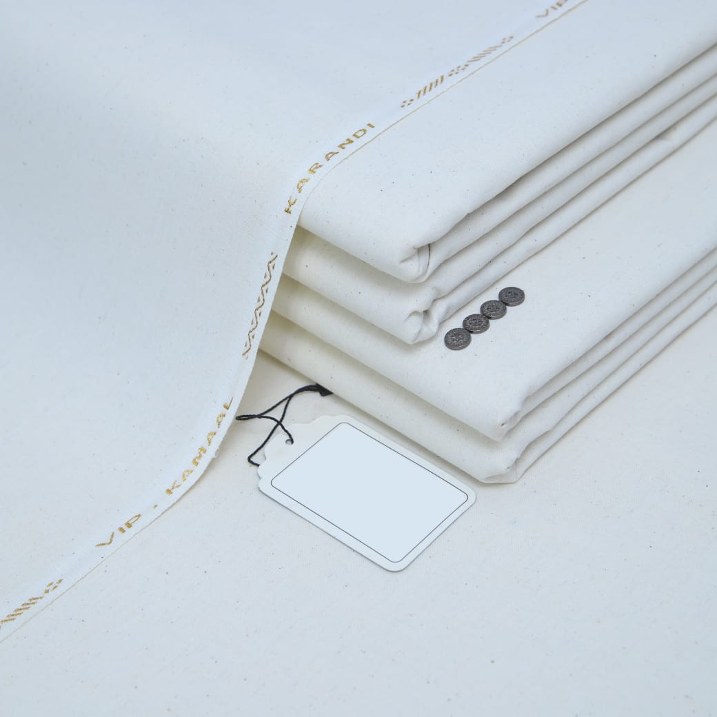 White Karandi Khaddar ( VIK - 501 )