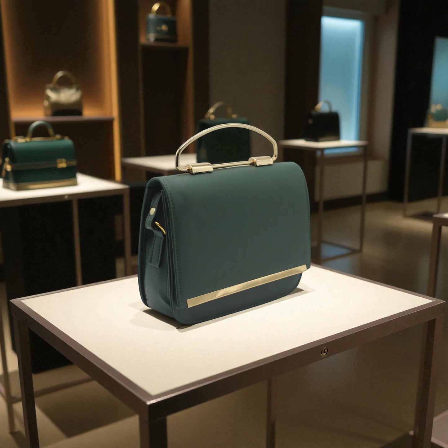 VIB - 001 ( Green Handbag )