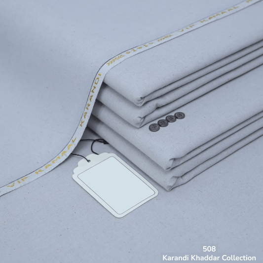 Water Grey Karandi Khaddar ( VIK - 508 )