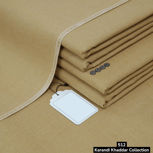 Gold Brown Karandi Khaddar ( VIK - 512 )