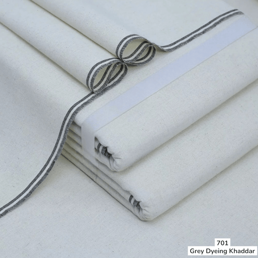 Greying White Grey Khaddar ( VIK - 701 )