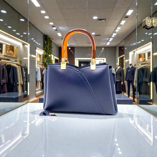 VIB - 003 ( Stylish Navy Blue Handbag)