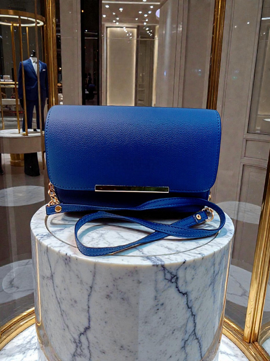VIB - 002 ( Luxury Navy Blue Handbag )